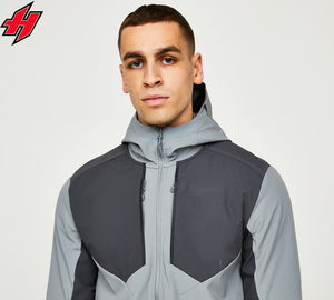 New Trend Color Block Two Piece Windbreaker Track Suit Set Men Outwear Sets Nylon Windbreaker Jacket <b>Jogger</b> Tracksuit Sets - Product Image 5