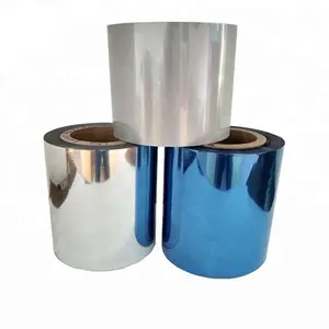 Manufacturer supply 25mic laminating metallized silver bopp film