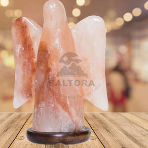 Lampe à sel en forme de sel à bas prix Meilleur matériau Lampe à sel en forme d'ange Prix de gros Lampe à sel - Product Image 4