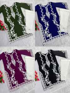 เสื้อเจเจเจเจเจเจเน็ตขนาดใหญ่พร้อมกางเกงใส่ทำงานชุดเดรสแบบดั้งเดิมใส่ไปงานปาร์ตี้สีสวย - Product Image 4