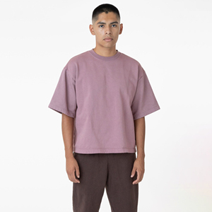 Camiseta de lana de gran tamaño con estilo para hombre, cómoda camiseta informal fresca para correr con logotipo personalizado, técnica de secado rápido - Product Image 5