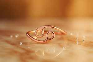 Bague Horoscope du Cancer en Argent Sterling 925 Plaqué Or 14 carats, Bijou Astrologique Minimaliste avec Bande Ajustable - Product Image 4