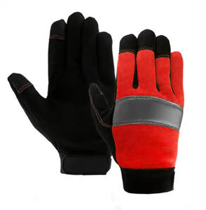 Guantes de seguridad mecánicos de cuero sintético suave de alto rendimiento Guantes DE TRABAJO protectores de mano antivibración Función de pantalla táctil - Product Image 4