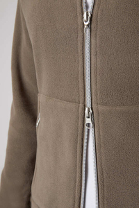 Chaquetas de montar a caballo de lana suave con cremallera de Material duradero, abrigo ecuestre cómodo aislado cálido con cuello levantado para mujer - Product Image 6