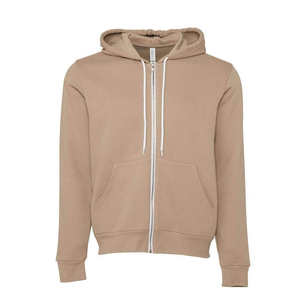 เสื้อฮู้ดดี้แบบซิปสีพื้น ผ้าโพลีเอสเตอร์ ทรงสลิมฟิต สำหรับผู้ชายและผู้หญิง  แบบสวมหัว มีซิป  สำหรับงานยูนิฟอร์ม  สามารถสกรีนลายได้ - Product Image 2