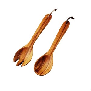 Accesorios de Último Modelo, Juego de Servidores de Ensalada de Acacia, Ecológicos, Aptos para Lavavajillas, Utensilios para Ensalada, Cocina, Hechos en India - Product Image 3