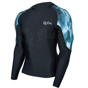 Custom <b>Printed</b> Long Sleeves Men's Rash Guard Design Your Own <b>Surf</b> Sun Protection - Product Image 1