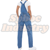 Baggy salopette tenue 90s robes d'été élégant lavage léger bleu Denim bavoir une pièce ensemble femmes doux jean combinaison combishorts
