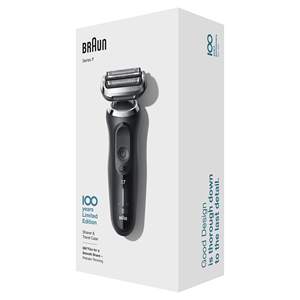 Rasoir électrique double lame pour homme, tondeuse à grille noire étanche IPX7, rasoir de rechange pour le visage, le corps et la barbe, recharge USB, version allemande - Product Image 2