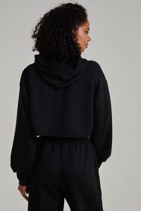 ชุดครอปมีฮู้ดถักสำหรับผู้หญิงชุดครอปแบบลำลองทันสมัยใส่สบายสำหรับทุกฤดู - Product Image 5