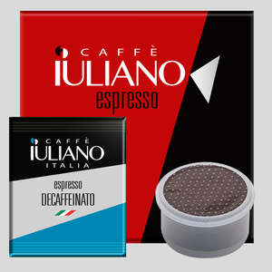 Cápsulas de Café Descafeinado Lavazza Espresso Point, Mezcla Arábica Robusta, Tueste Suave, Bolsa a Granel de 100 Unidades - Product Image 1