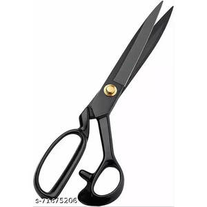 Tijeras de Sastre de Acero Inoxidable con Recubrimiento Negro, Tijeras de Costura Afiladas, Herramienta de Corte de Tela Resistente - Product Image 3