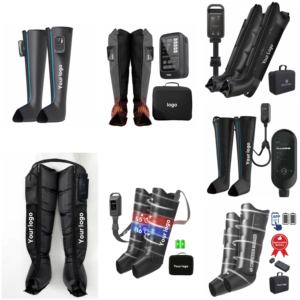 Équipement <span class=keywords><strong>de</strong></span> physiothérapie, <span class=keywords><strong>bottes</strong></span> <span class=keywords><strong>de</strong></span> récupération par pressothérapie, masseur <span class=keywords><strong>de</strong></span> compression d'air pour les jambes, pour la rééducation sportive avec contrôle du temps - Product Image 3