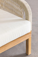 Chaise longue de jardin imperméable écologique de conception contemporaine de corde pour la chambre à coucher salon salle à manger atelier utilisation d'hôpital de parc
