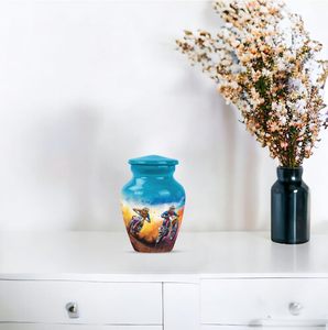 Urne funéraire en métal pour cendres d'adultes - Personnalisable en taille et design - Product Image 3