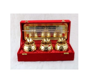 ทองเหลืองแห้งชามผลไม้ขายส่งอาหารเย็นตารางตกแต่งรายการสำหรับขนาดที่กำหนดเองทองเหลืองถั่วแห้งและชามผลไม้ - Product Image 6