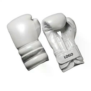 Guantes de boxeo de entrenamiento con logotipo personalizado de alta calidad, venta directa de fábrica, cómodos guantes MMA de cuero PU de nuevo diseño - Product Image 1