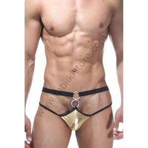 Biancheria intima da uomo Sexy Color oro fantasia
