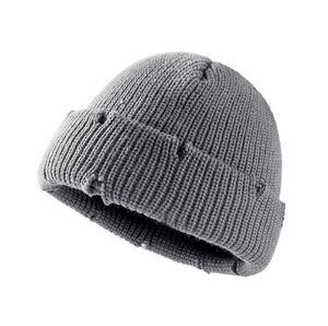 High Quality Custom <b>Black</b> Acrylic Winter Beanie <b>Caps</b> for <b>Men</b> Warm Knitted Thermal Plain Business Wholesale 2026 - Product Image 4