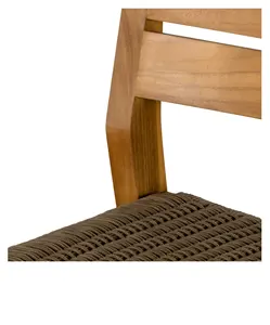 Minimalist Modern Outdoor <b>Teak</b> Wood Durable Stacker Dining <b>Chair</b> Outdoor Hotels Parks Farmhouses Courtyards Apartments Villas - Product Image 3