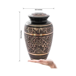 Urnas de cremación de latón duraderas personalizables ecológicas hechas a mano modernas cenizas recuerdo conmemorativo para seres queridos - Product Image 2