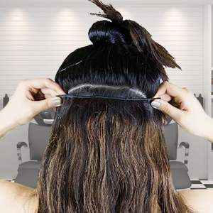 Vague d'eau Extensions de cheveux humains indiens pour le tissage - Product Image 4
