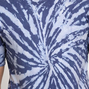 Venta al por mayor Tie Dyed T-Shirt Su logotipo personalizado Microfiber T-Shirt Hombres Camiseta de manga corta de cuello redondo Hombres Tie and Dye Camiseta - Product Image 5