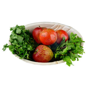 Vaisselle jetable biodégradable écologique de haute qualité en forme de feuille bols ronds profonds pour les fêtes de mariage service alimentaire - Product Image 5