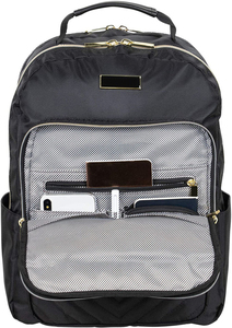 Sac à dos pour ordinateur portable unisexe en nylon imperméable avec doublure, fabrication directe d'usine, avec poignée/sangle détachable pour l'école et les voyages, avec OEM ODM - Product Image 2