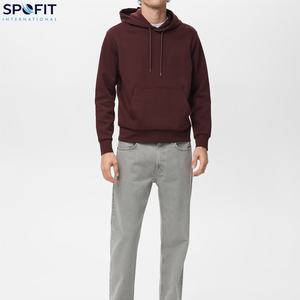 Vente en gros de haute qualité de luxe logo personnalisé sérigraphie 500GSM 100% coton polaire lourd vêtements décontractés sweats à capuche pour hommes - Product Image 2