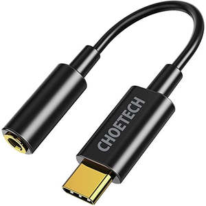 Choetech USB-<b>C</b> 3.5mm Audio Jack <b>Adapter</b> AUX003 Brand New for Mobile Phones Earphones Headphones IPads PC Material AUX Output - Product Image 1