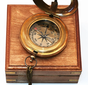 Premium QualityPersonalized <b>Compass</b>,Sundial <b>Compass</b>, Anniversary Gift, Husband Gifts, Couples Gift, Christmas Gifts - Product Image 2