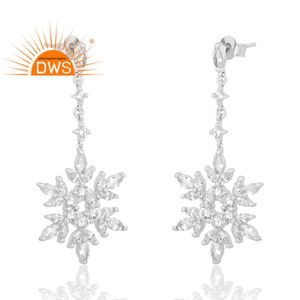 Hot Design 925 Sterling Silver Natural Cz Gemstone Boucle d'oreille Bijoux personnalisés pour les femmes Cadeau pour elle - Product Image 3