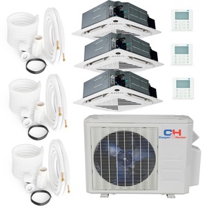 Climatiseur multi-split 3 zones de 28000 BTU, puissant système de refroidissement économe en énergie pour la maison, le bureau et l'hôtel - Product Image 4