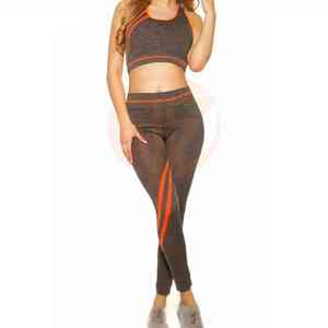 เสื้อครอปแขนกุดผู้หญิง ระบายอากาศ แห้งเร็ว สีพื้น พร้อมเข็มขัด สำหรับเล่นกีฬา ฟิตเนส โยคะ ป้องกันแบคทีเรีย เป็นมิตรกับสิ่งแวดล้อม - Product Image 2