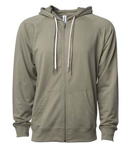 Independent Trading Co Unisex Ligero Loopback Terry Full-Zipper Sudadera con capucha Sudaderas con capucha - Product Image 6