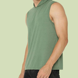 Débardeurs d'entraînement d'été unisexe de grande taille pour hommes, logo personnalisé, chemises de sport sans manches respirantes à séchage rapide et à bas prix - Product Image 1