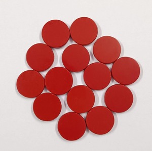 เหรียญแจสเปอร์สีแดงทรงกลม10มม. 1000ชิ้นสำหรับทำหัตถกรรมและเครื่องประดับ - Product Image 3