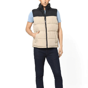 Mens lightweight puffer vest warm sleeveless winter <b>padded</b> outerwear thermal bodywarmer ideal for outdoor casual wear - Product Image 2
