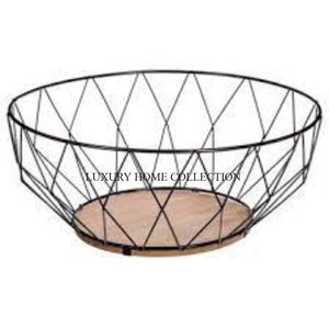 Sturdy New Iron Fruits and <b>Bread</b> <b>Basket</b> with a Versatile Design for Everyday Use in Rustic Kitchen Spaces at Wholesale Rate - Product Image 4