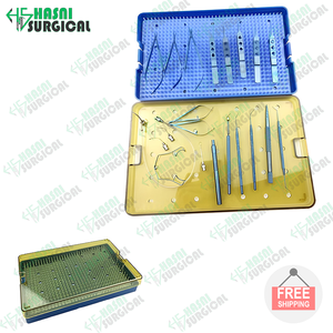 Nueva llegada del conjunto de cirugía de cataratas Buena mano de obra durante las cirugías de cataratas por los instrumentos quirúrgicos Hasni - Product Image 4