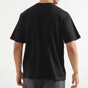 เสื้อยืดโอเวอร์ไซส์สไตล์ล่าสุด ผ้าฝ้าย 100% ลายตัวอักษร คุณภาพสูง ป้องกันขนร่วง บริการ OEM ผู้ผลิตชั้นนำ เสื้อผู้ชาย - Product Image 3