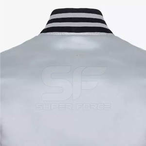 เสื้อแจ็คเก็ตผ้าซาตินสั่งตัดคุณภาพสูง สวมใส่สบาย และเสื้อแจ็คเก็ตผ้าซาตินไซส์ใหญ่สำหรับผู้ใหญ่ - Product Image 6