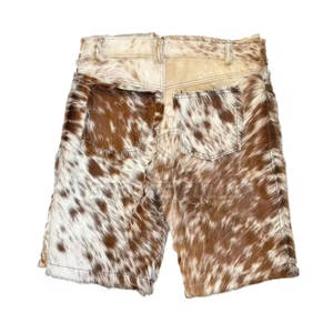 Short décontracté en toile à poils naturels Couleur et texture personnalisées Séchage rapide de qualité supérieure pour vêtements occidentaux - Product Image 2