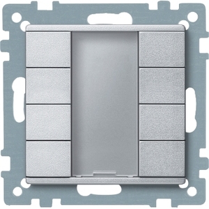Interruttori a Muro SCHNEIDER ELECTRIC Serie M, 4 Pulsanti con Scocca in Alluminio, Modello MTN627860 - Product Image 1