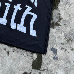 OEM High Quality Women Knitted <b>Rhinestone</b> T Shirt 100% Cotton Breathable Quick Dry Summer Short Sleeve Streetwear - Product Image 4