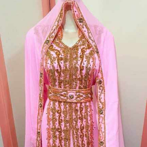Moroccan Kaftan Beautiful Colored Caftan Muslim Traditional Caftan Stone Beads Work Hand Work Kaftan Morccan New Design2022 - Product Image 1