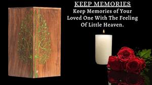 Resin Rosewood Mix Cremation Urns <b>for</b> Human <b>Ashes</b> Adult Burial Urns <b>for</b> Columbarium Wooden <b>Box</b> Funeral <b>Ashes</b> Large - Product Image 2