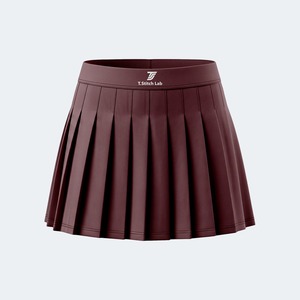 Quick Dry Solid Colors Custom Logo Wholesale Rate Women Mini <b>Skirt</b> Casual Style <b>Elastic</b> <b>Waist</b> Breathable - Product Image 6