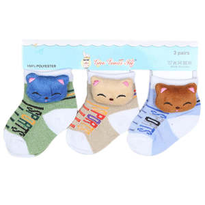 Lot de 3 chaussettes pour nouveau-né - Multicolores - Product Image 1